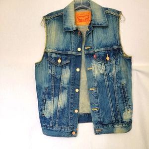 Levi's 90's Inspired Acid-wash Vest Small